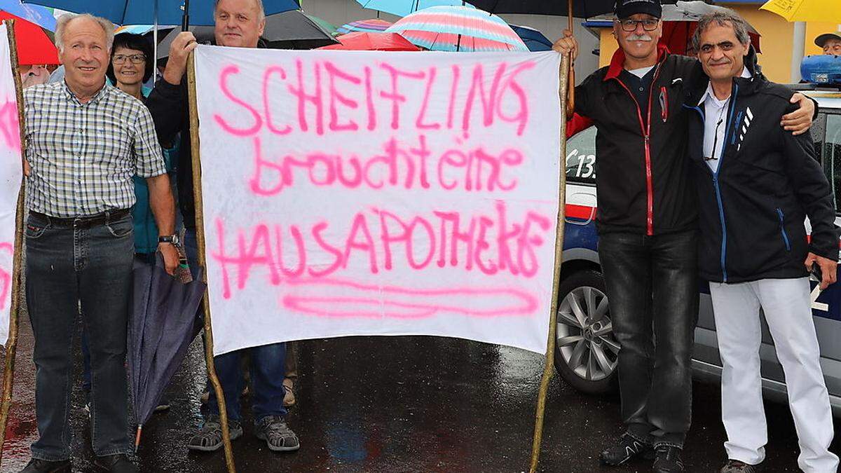 Protestaktion in Scheifling