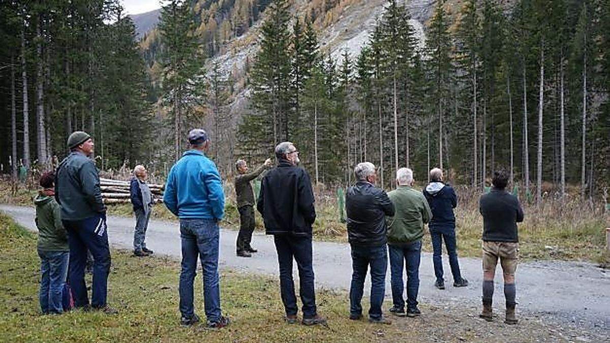 Beim Waldpraxistag wurden Probleme und Lösungen erörtert