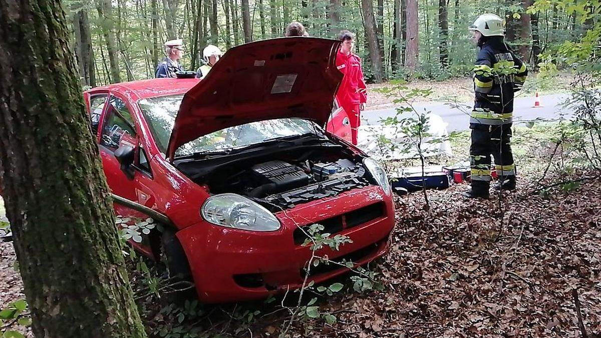 20 Feuerwehrleute waren am Unfallort im Einsatz