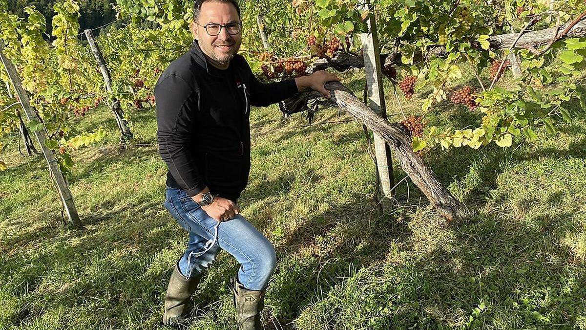 Winzer Stefan Potzinger ist wegen der Corona-Pandemie nicht frei von Sorgen