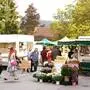 Der Markt wird von den Besuchern gut angenommen