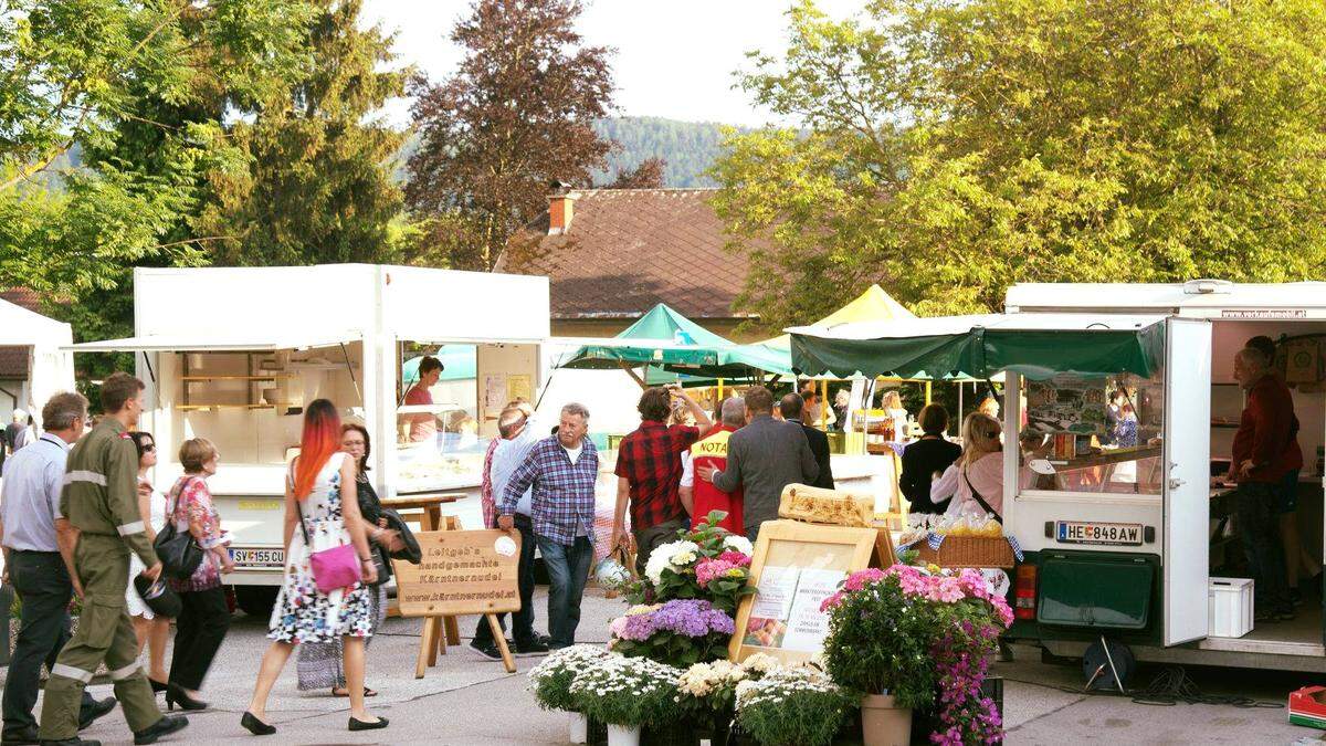 Der Markt wird von den Besuchern gut angenommen