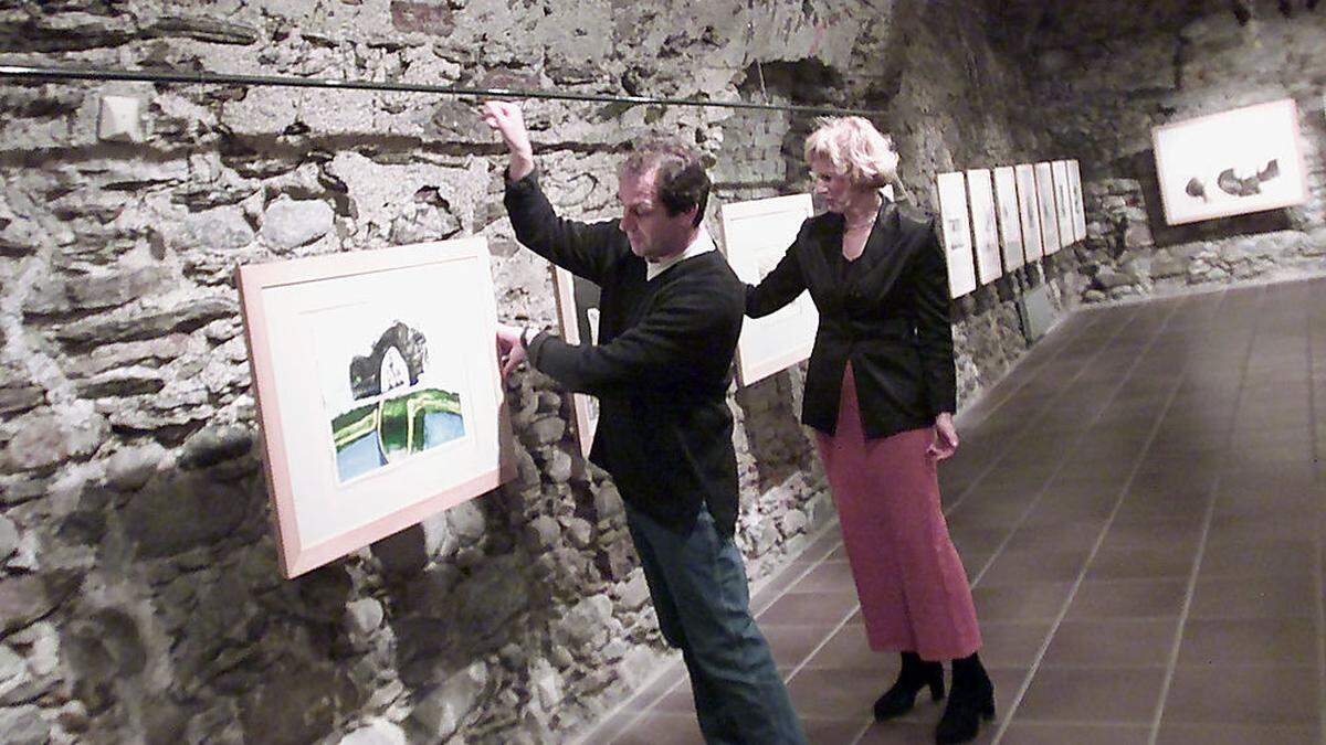 Klaus Zlattinger leitete mit Ingrid Weichselberger von 1993 bis 2005 die Galerie im Schloss Porcia