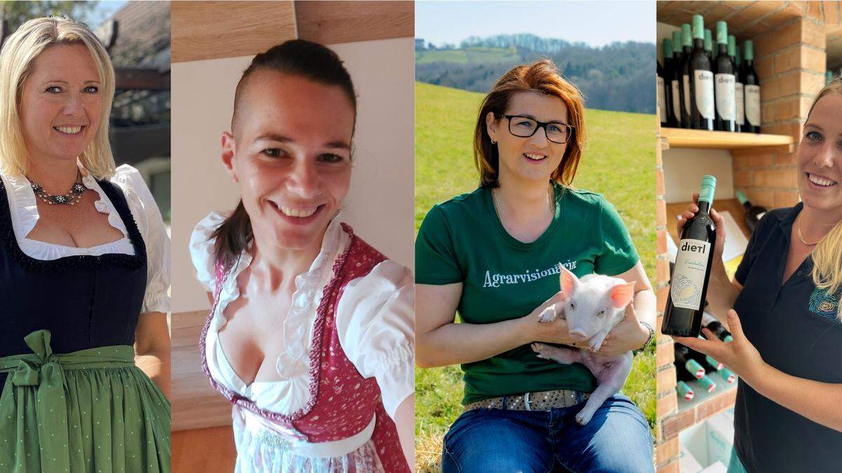 Die südoststeirischen Nominierten: Karin Mencigar, Sandra Pucher, Sabine Hebenstreit und Andrea Kessler-Dietl (v. l. n. r)