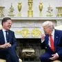 US President Donald Trump meets with NATO Secretary General Mark Rutte in the Oval Office of the White House in Washington, DC, on March 13, 2025. (Photo by Mandel NGAN / AFP)
