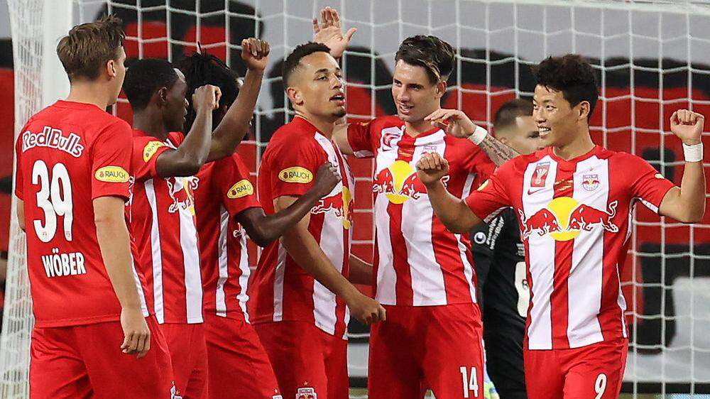 Fünfmal hatten die Salzburger im ÖFB-Cup-Finale Grund zu jubeln