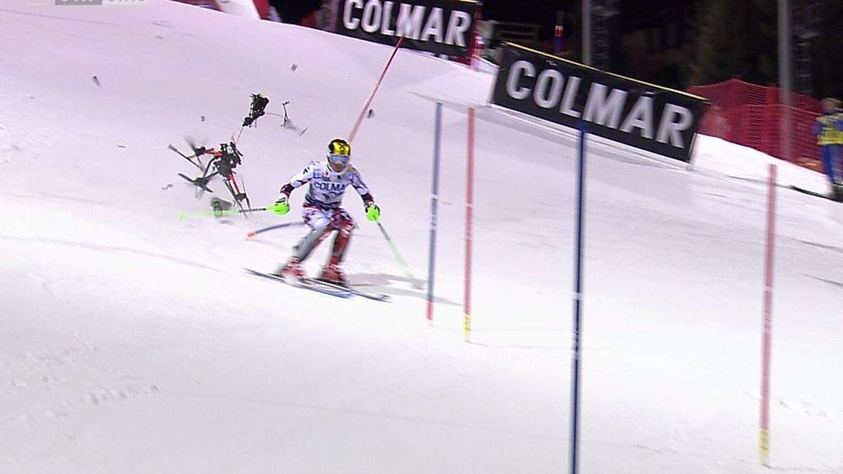 Marcel Hirscher und die Drohne