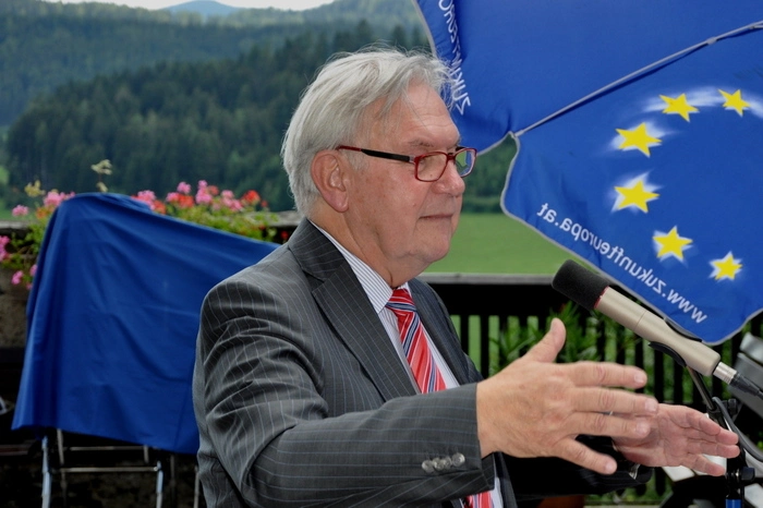 Mit dabei: Franz Majcen, Obmann der Europäischen Föderalistischen Bewegung, Eyfon-Gründer Christoph Leitl, Europalandesrätin Barbara Eibinger-Miedl und viele mehr.