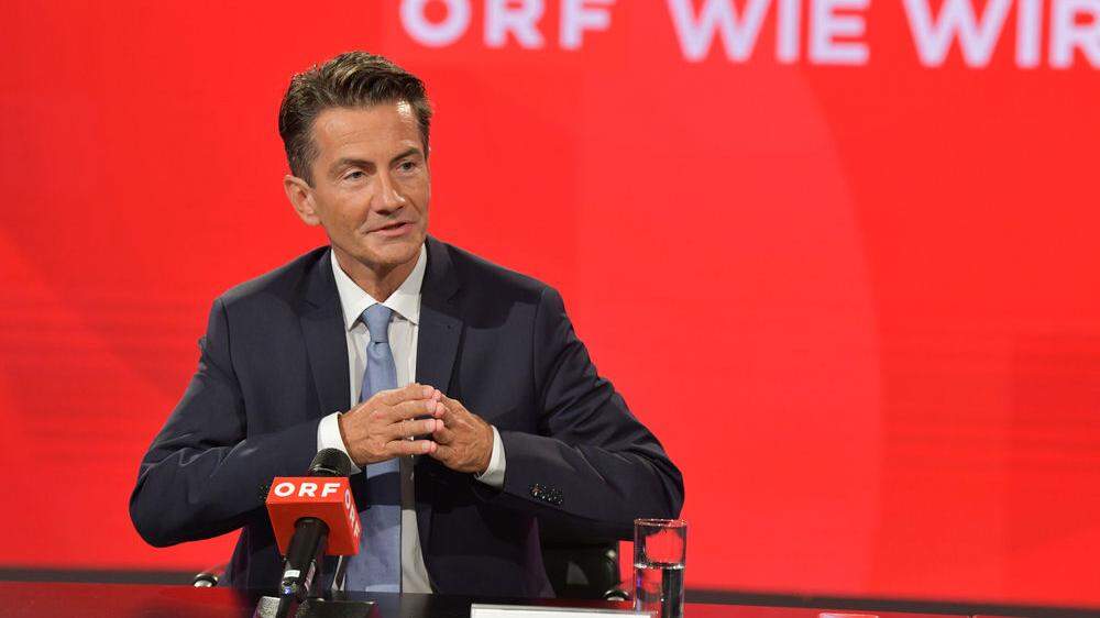 Roland Weißmann stellte die ORF-Pläne für 2022 vor.