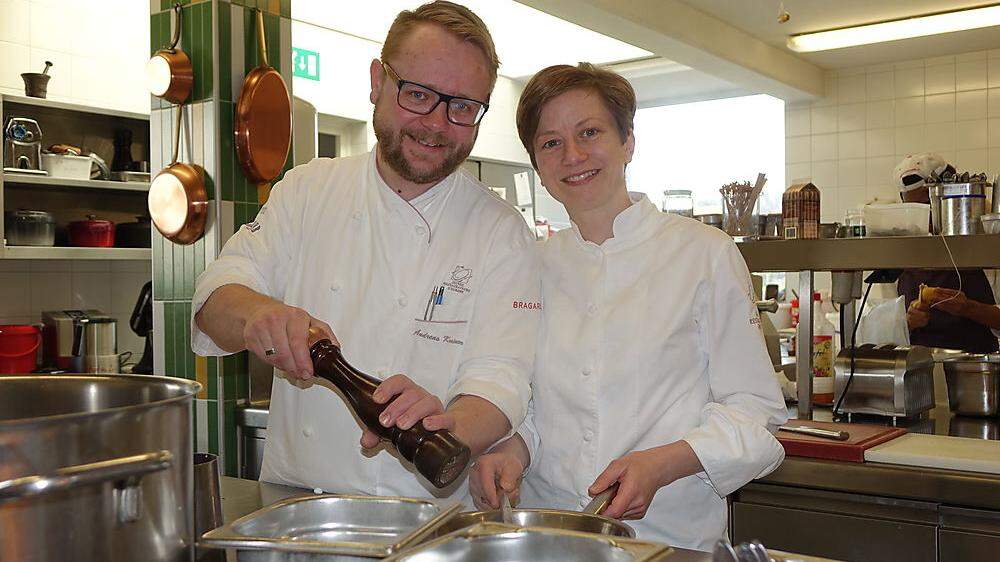 Andreas und Astrid Krainer kochen in ihrem Langenwanger Restaurant auf
