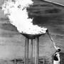 Die Entzündung des Olympischen Feuers 1952 