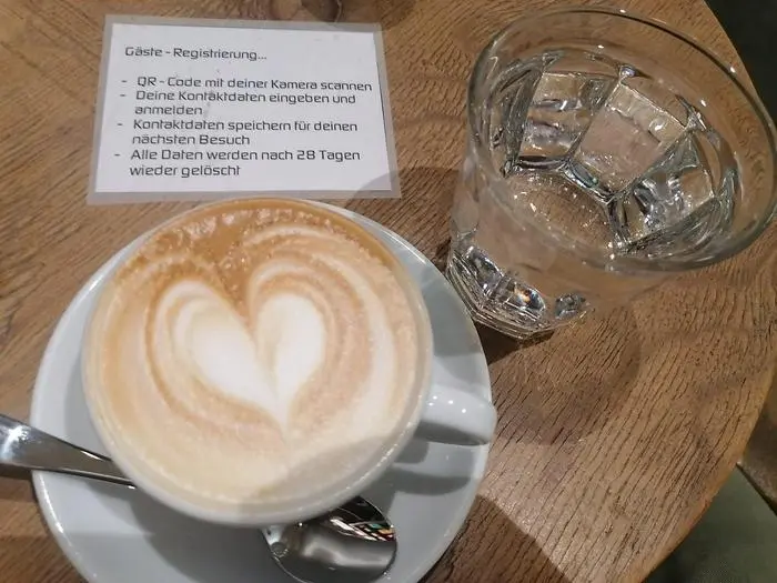 Registrieren für den Kaffeehausbesuch