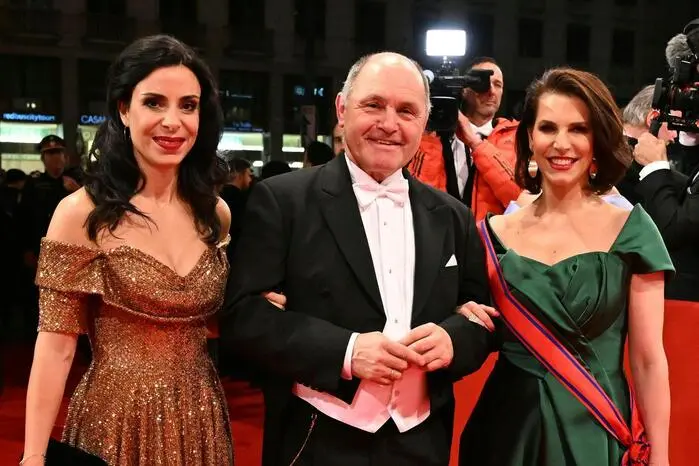 Regierungsrätin Liechtensteins für Äußeres, Dominique Hasler, Nationalratspräsident Wolfgang Sobotka (ÖVP) und Europaministerin Karoline Edtstadler (ÖVP)