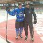 NHL-Star Michael Raffl und Techniktrainer Paul Ullrich