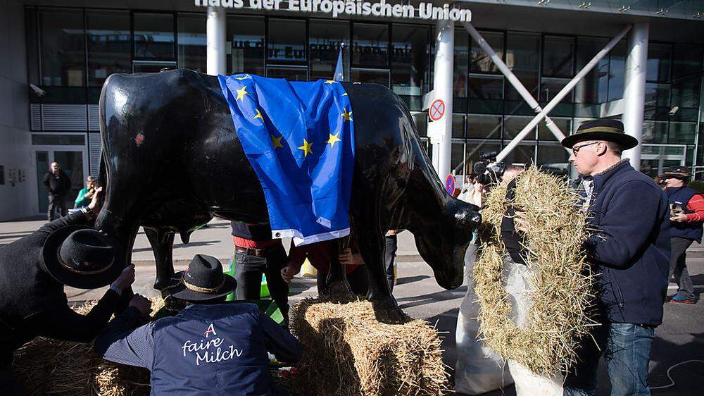 Milchpreis im Visier - Bauernproteste in Wien