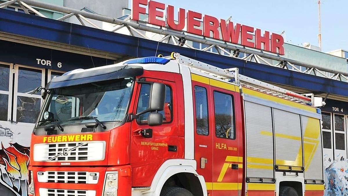 Einsatz für die Berufsfeuerwehr Graz