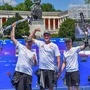 Heincz (rechts) mit dem Team Austria bei der EM in München