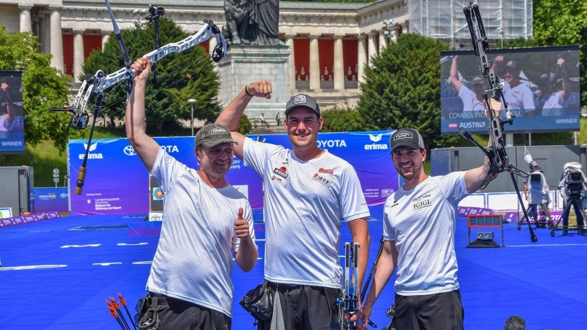 Heincz (rechts) mit dem Team Austria bei der EM in München