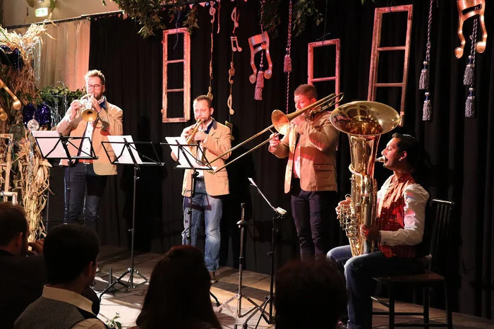 Als Gäste waren auch das "Quartett Nockbrass" dabei.