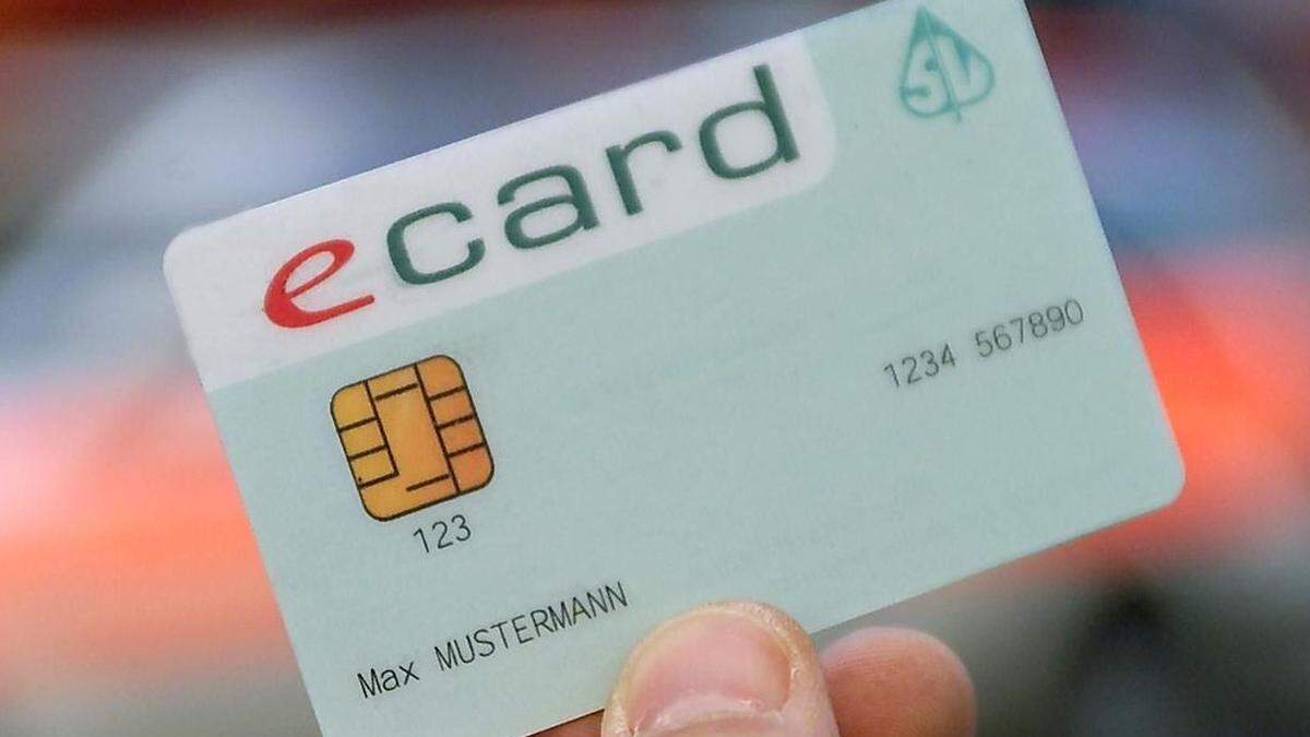 Die E-Card dient als Schlüssel