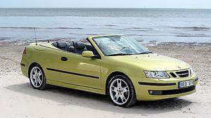 2002 bis 2011: die zweite Generation des Saab 9-3, hier das Cabrio