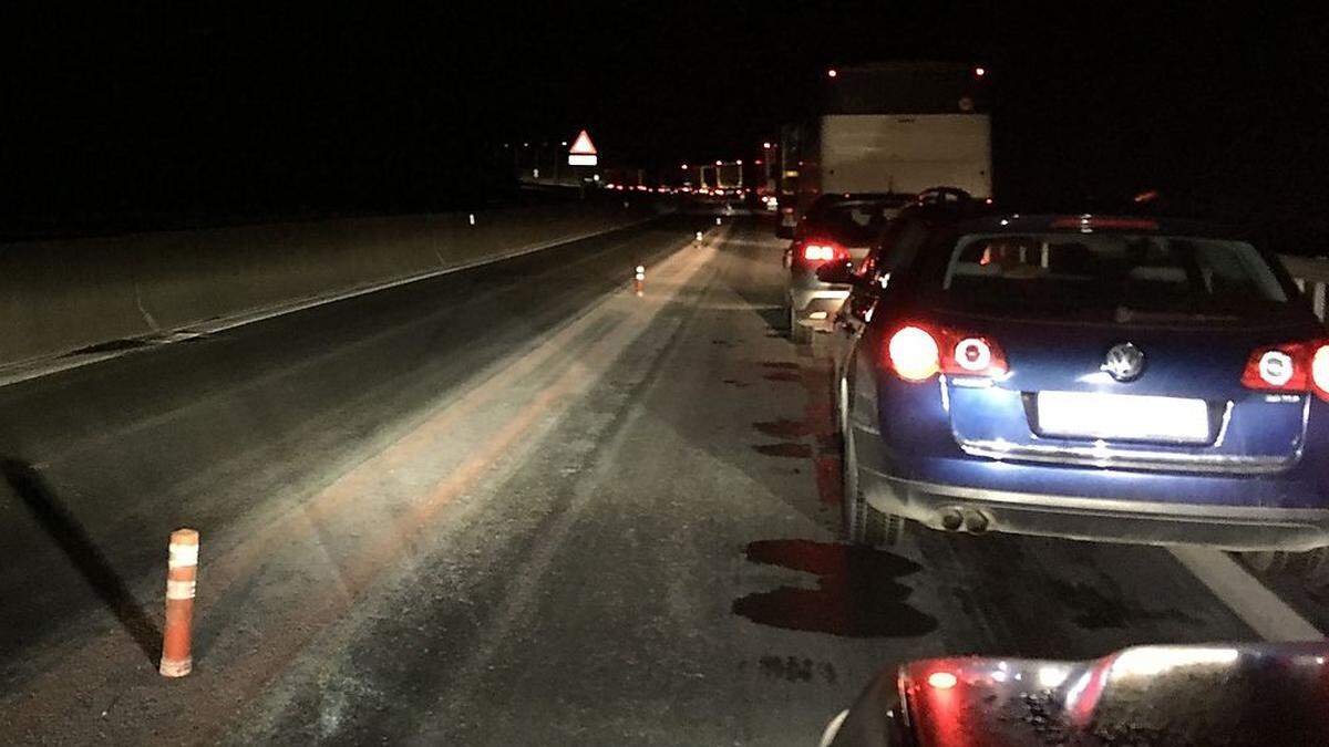 Auf der Südautobahn staute es sich