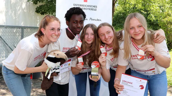 Die Sieger in der Kategorie Gold: BG/BRG Gleisdorf mit 702 Punkten.