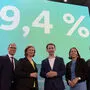 Wurde gestern 35: Bundeskanzler und ÖVP-Bundesparteiobmann Sebastian Kurz bei seinem Eintreffen mit Lebensgefährtin Susanne Thier