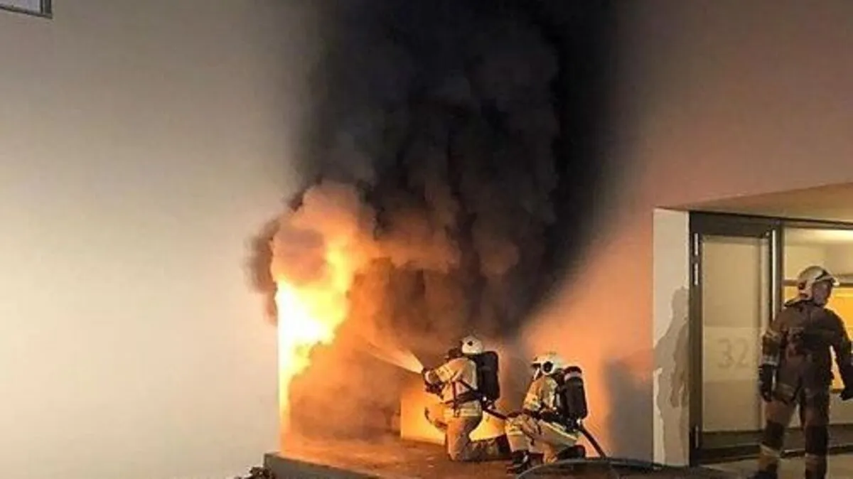 An dieser Stelle brannte es vor zwei Wochen schon einmal 