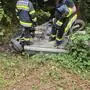 So fand die Feuerwehr das Auto vor