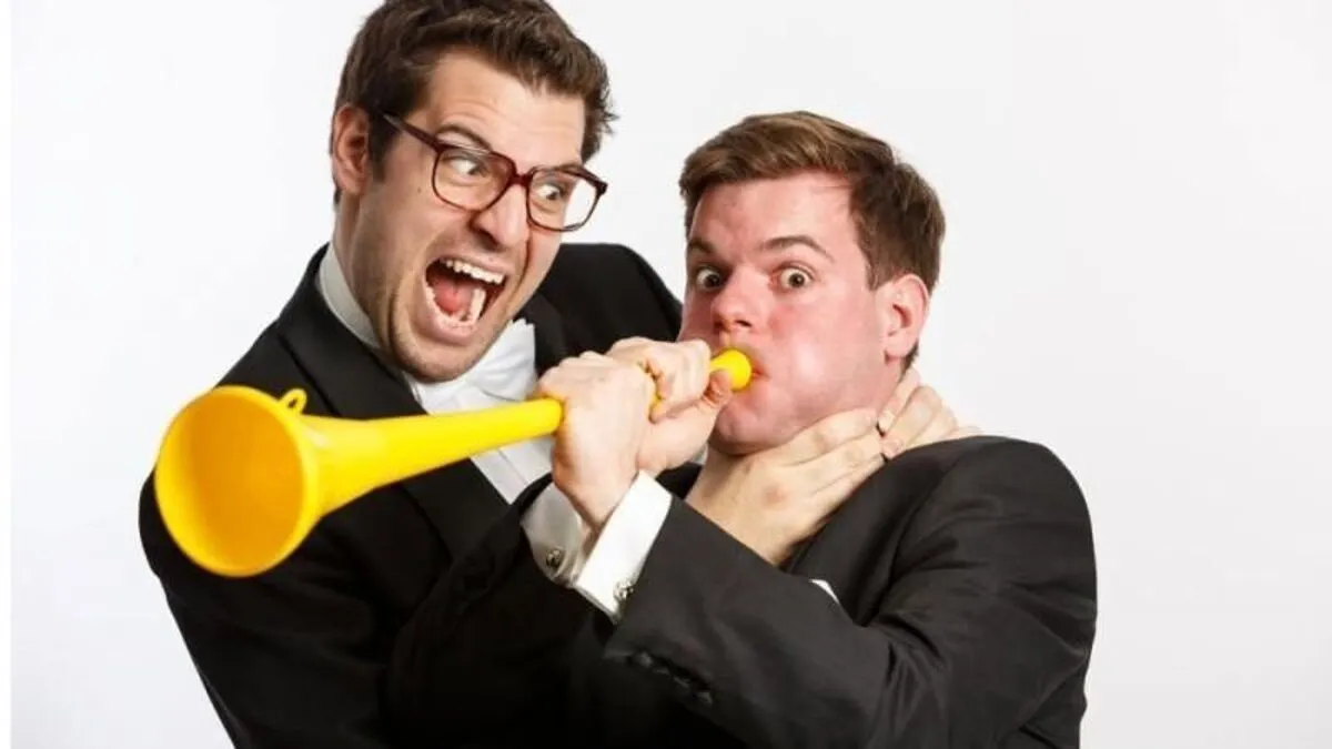 Das Kabarettisten-Duo "Flo und Wich"