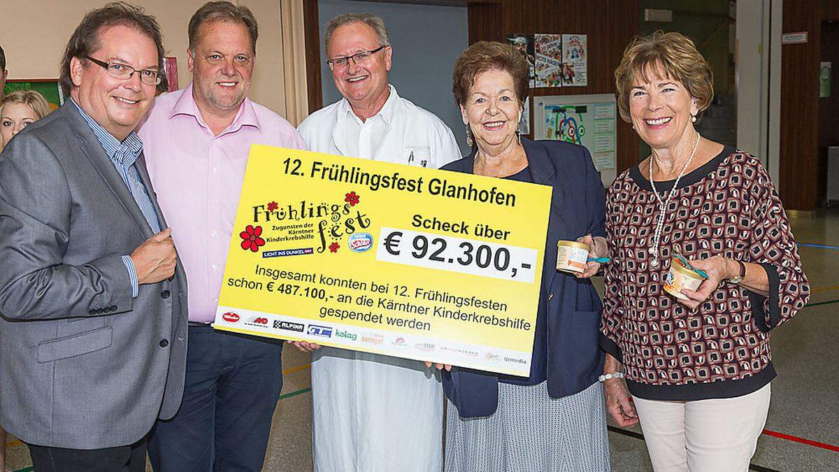 Stolze 92.300 Euro brachte das diesjährige Frühlingsfest ein 