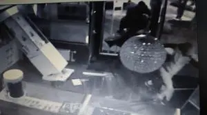 Aufnahme der Überwachungskamera während des Einbruchs