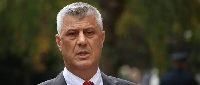 Hashim Thaçi im Jahr 2020 nach seinem Rücktritt