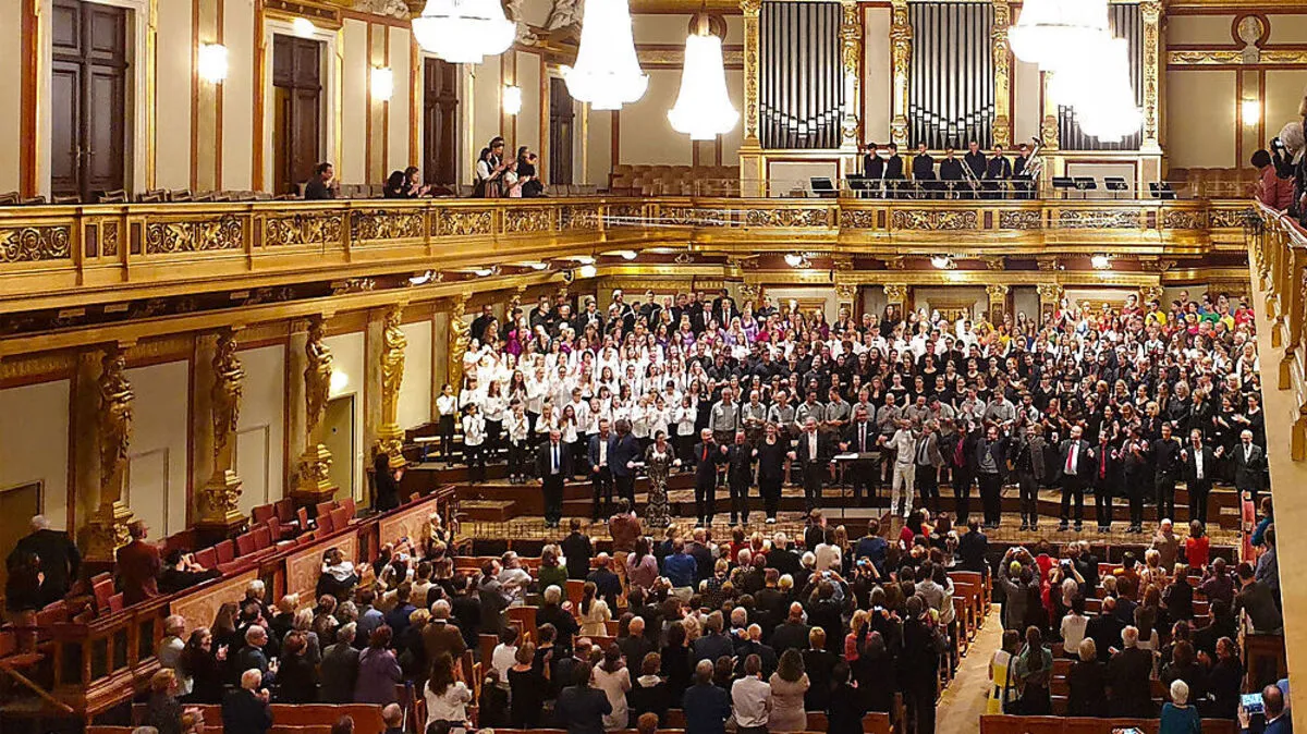 Der Goldene Saal im Wiener Musikverein – Chorsinfonie mit dem Singkreis Porcia