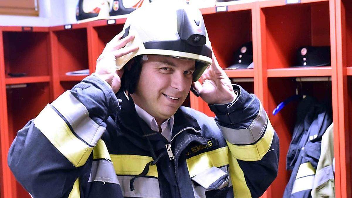 Gerald Remschnig ist seit 1992 bei der Feuerwehr