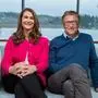 Bill Gates (r.) mit seiner Ex-Frau Melinda French Gates
