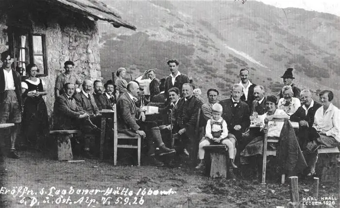 Die Eröffnung der Leobner Hütte am 5. September 1926