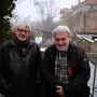 Karl Amtmann und Martin Wabl engagieren sich für den Erhalt der historischen Stadtmauern und den freie Blick darauf