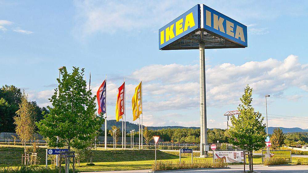 Sieben Einrichtungshäuser, darunter jenes in Klagenfurt, hat Ikea in Österreich