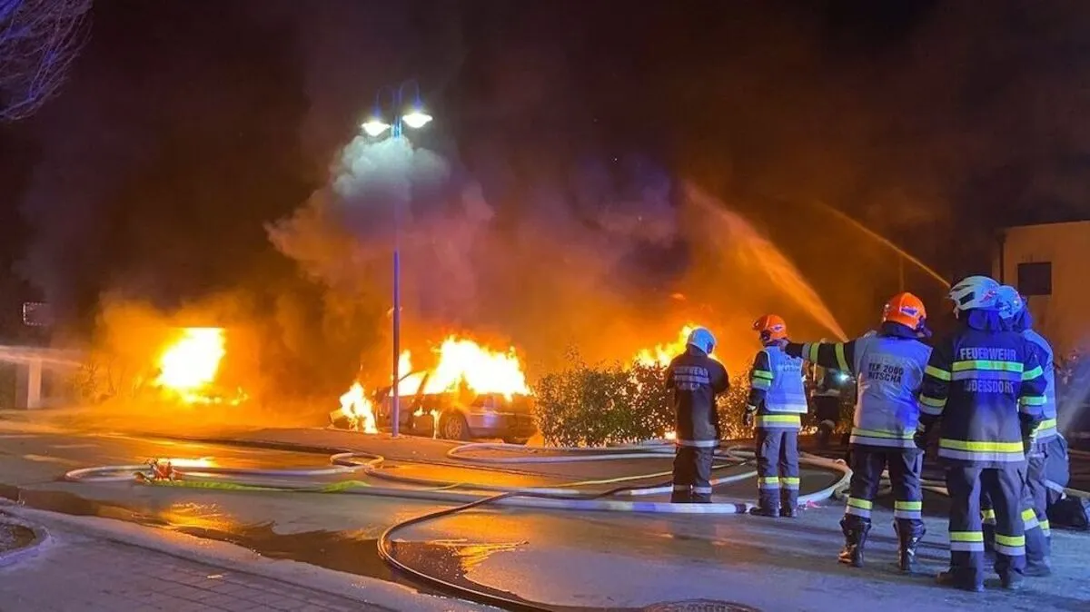 Rund 100 Feuerwehrleute waren bei der Löschaktion im Einsatz