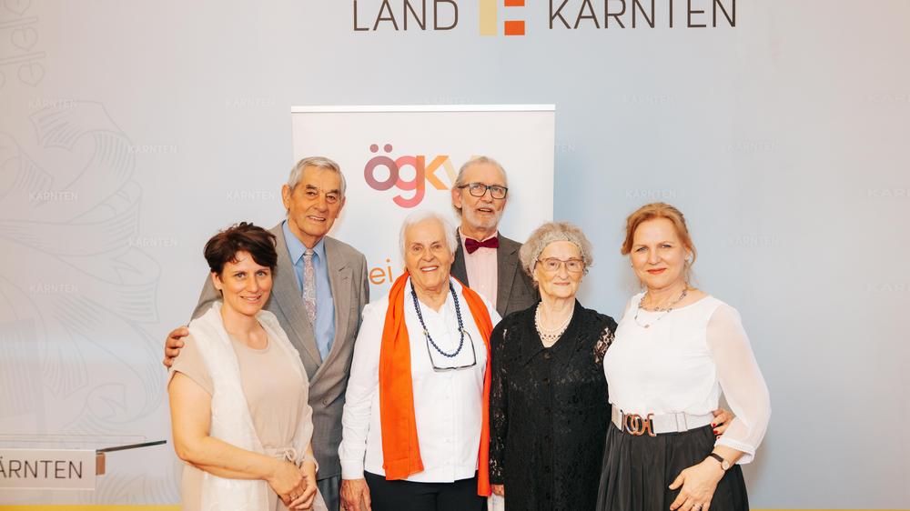 Sie sind Vorbilder: Stimnicker-Schöberl, Otto und Anni Stattmann, Harden, Robitsch und Potzmann (von links)