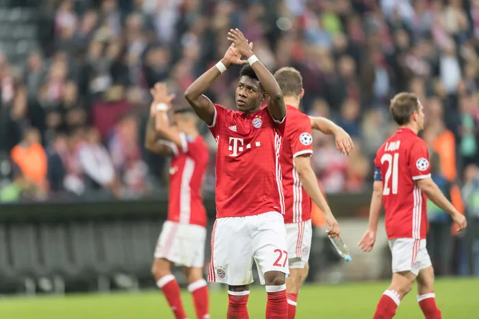 ÖFB-Star David Alaba startete auf der linken Außenbahn...