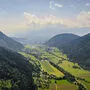 Blick ins untere Gegendtal Richtung Villach