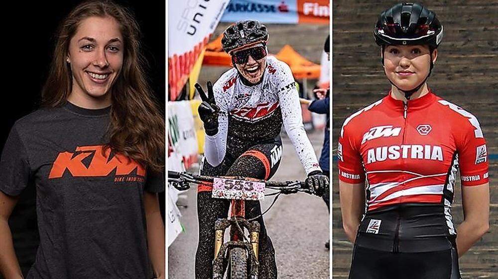 Corina Druml, Katharina Sadnik und Johanna Martini sind optimal in die neue Rad-Saison gestartet