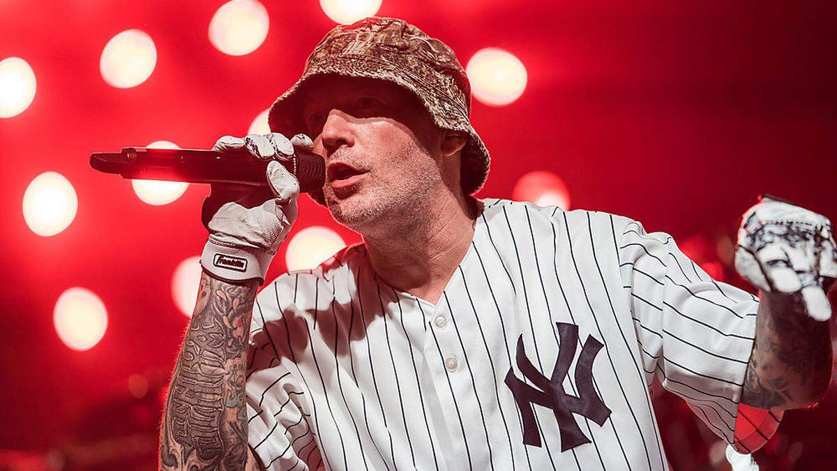 Das Publikum dürstete nach ihm: Fred Durst - Frontmann der Headline-Band &quot;Limp Bizkit&quot;