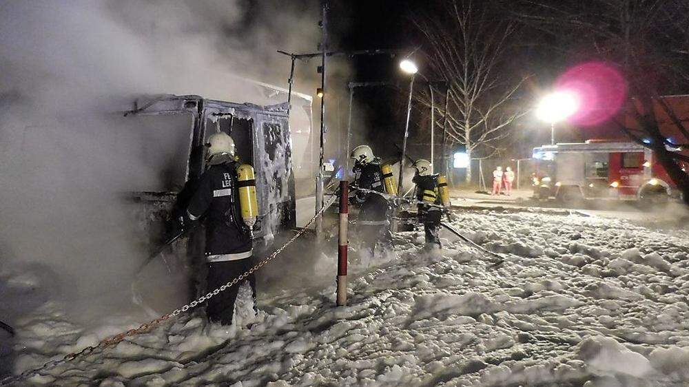 Die Feuerwehr konnte den Brand rasch löschen 