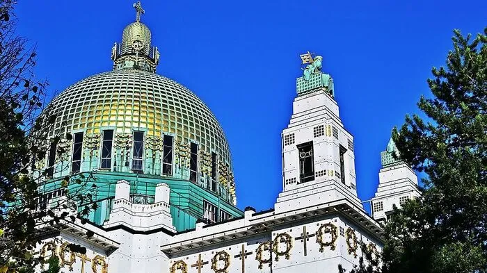 Die Kirche am Steinhof wurde von Otto Wagner geplant
