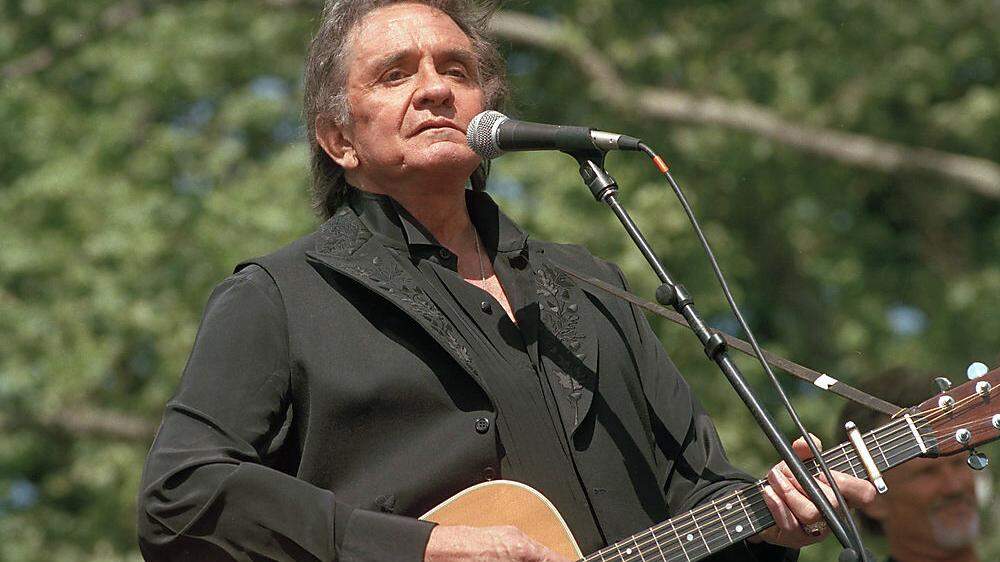 Johnny Cash, 1993 bei einem Konzert in New York.