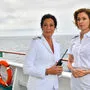 Barbara Wussow am "Traumschiff" mit Julia Stinshoff.
